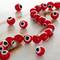 12 Pack: Lampwork Glass Round Evil Eye Beads, 8mm by Bead Landing™